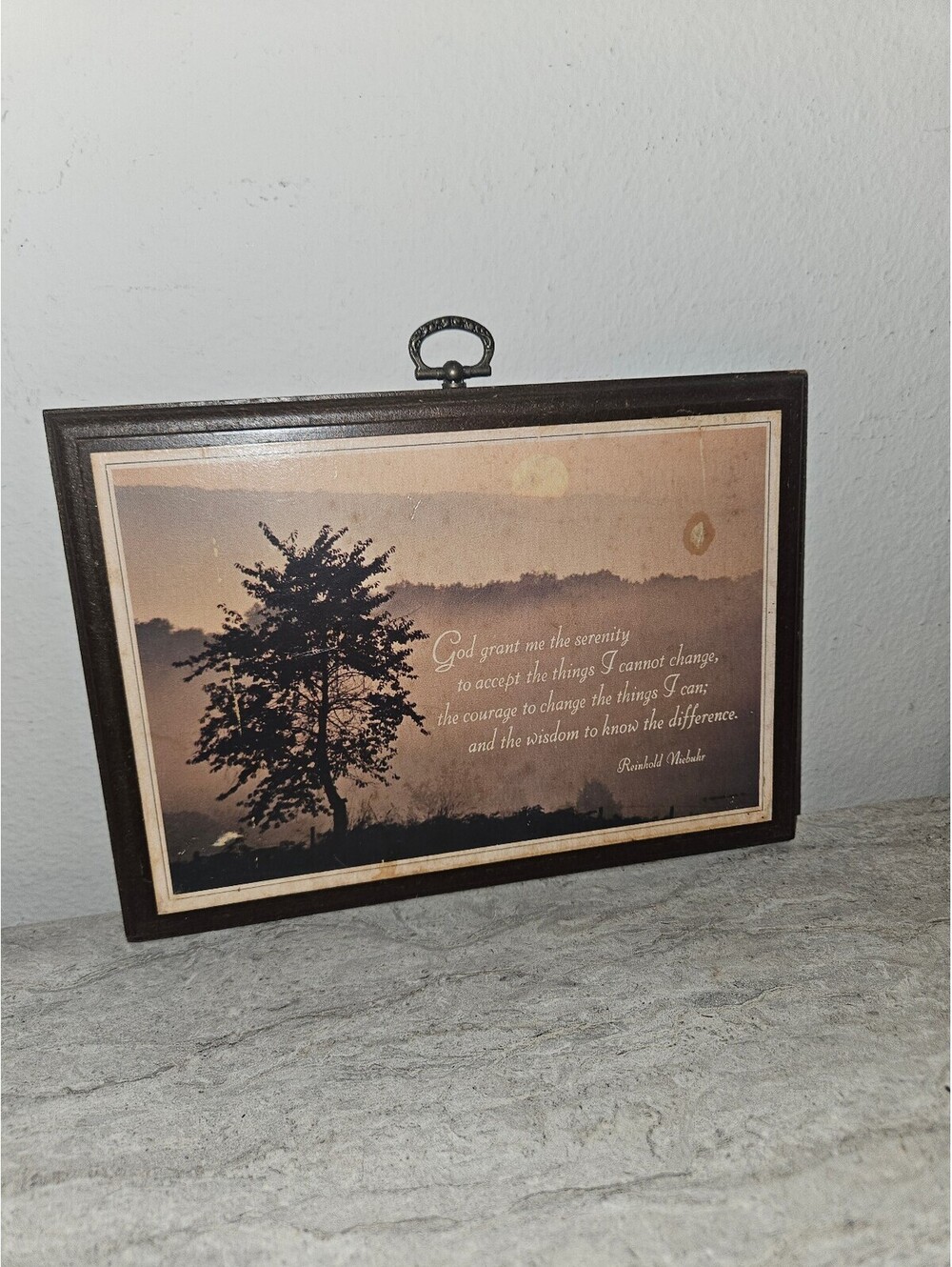 Vintage hallmark plaque
